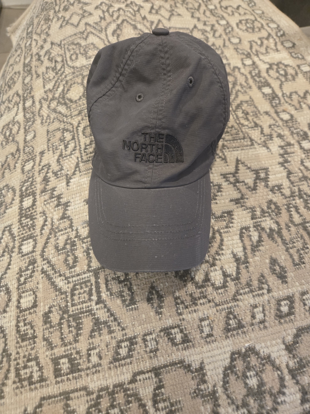 The North Face Men's Charcoal Black Embroidered Logo Cap